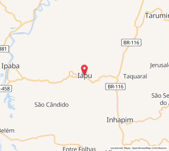 Map of Iapu, Minas Gerais