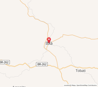 Map of Ibiá, Minas Gerais