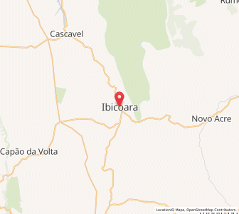 Map of Ibicoara, Bahia