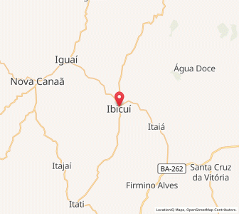 Map of Ibicuí, Bahia