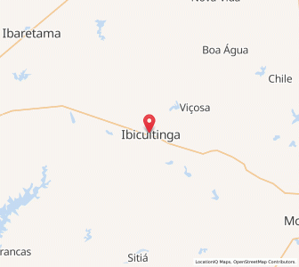 Map of Ibicuitinga, Ceará