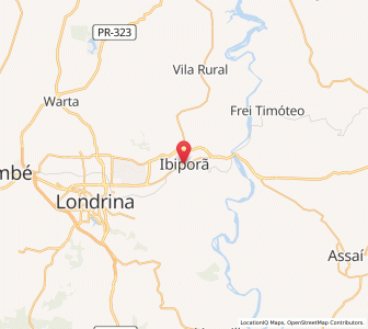 Map of Ibiporã, Paraná
