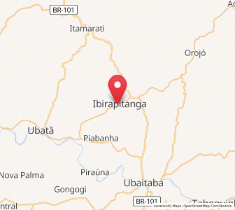 Map of Ibirapitanga, Bahia
