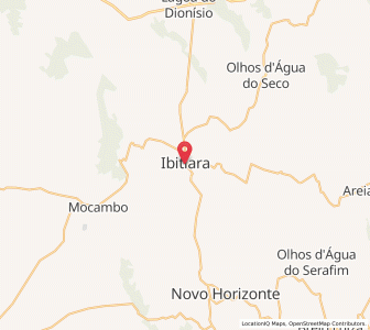 Map of Ibitiara, Bahia