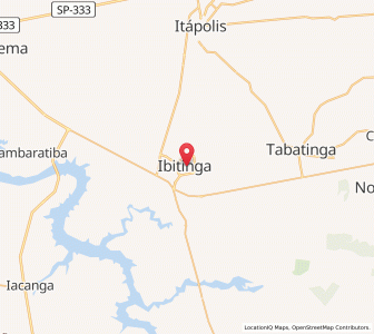 Map of Ibitinga, São Paulo