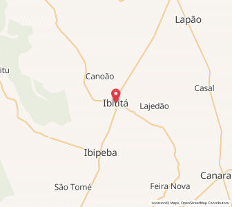 Map of Ibititá, Bahia