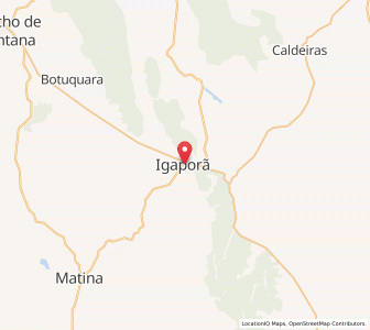 Map of Igaporã, Bahia