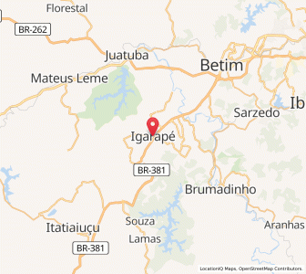 Map of Igarapé, Minas Gerais