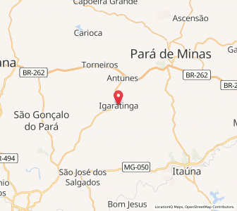 Map of Igaratinga, Minas Gerais