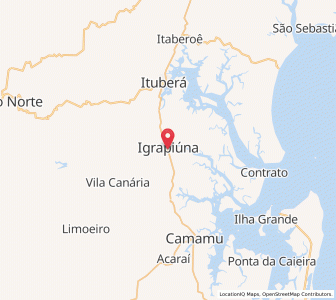 Map of Igrapiúna, Bahia
