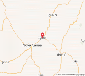 Map of Iguaí, Bahia