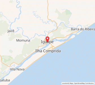 Map of Iguape, São Paulo