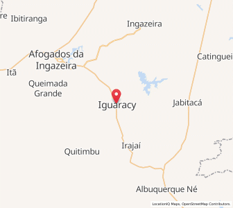 Map of Iguaracy, Pernambuco