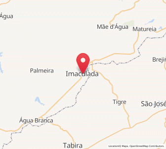 Map of Imaculada, Paraíba