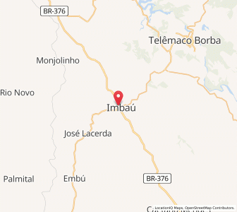 Map of Imbaú, Paraná