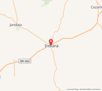 Map of Indiara, Goiás