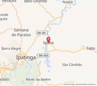 Map of Ipaba, Minas Gerais