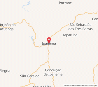 Map of Ipanema, Minas Gerais