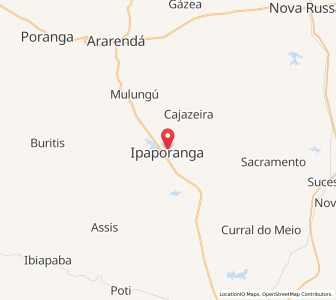 Map of Ipaporanga, Ceará