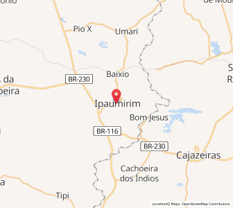 Map of Ipaumirim, Ceará
