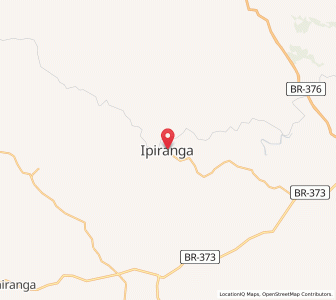 Map of Ipiranga, Paraná