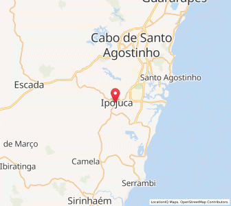Map of Ipojuca, Pernambuco