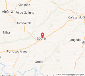 Map of Iporã, Paraná