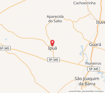 Map of Ipuã, São Paulo