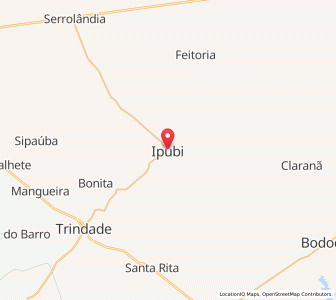 Map of Ipubi, Pernambuco