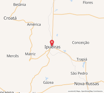 Map of Ipueiras, Ceará