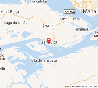 Map of Iranduba, Amazonas