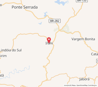Map of Irani, Santa Catarina