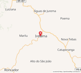 Map of Iretama, Paraná