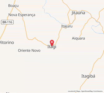 Map of Itagi, Bahia