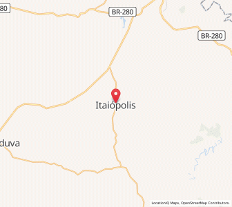 Map of Itaiópolis, Santa Catarina