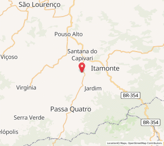 Map of Itanhandu, Minas Gerais