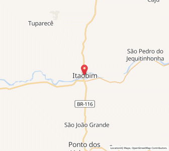 Map of Itaobim, Minas Gerais