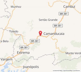 Map of Itapeva, Minas Gerais