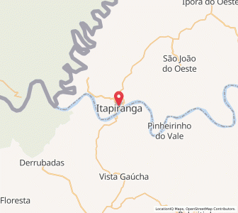 Map of Itapiranga, Santa Catarina