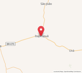 Map of Itapirapuã, Goiás