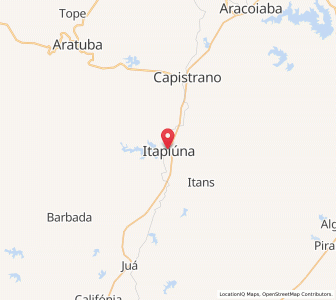 Map of Itapiúna, Ceará