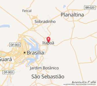 Map of Itapoã, Federal District