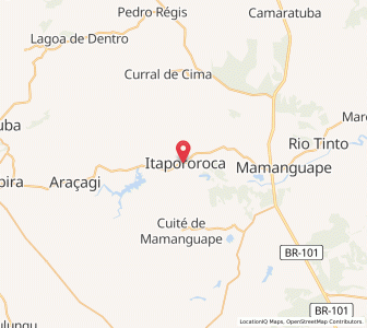 Map of Itapororoca, Paraíba