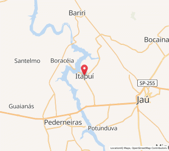 Map of Itapuí, São Paulo