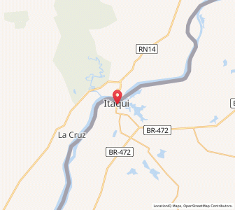 Map of Itaqui, Rio Grande do Sul