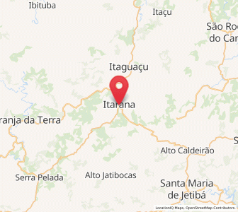 Map of Itarana, Espírito Santo