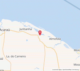 Map of Itarema, Ceará