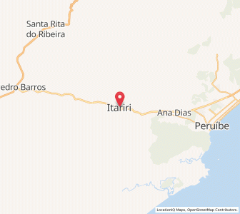 Map of Itariri, São Paulo