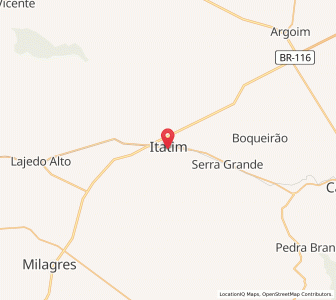 Map of Itatim, Bahia