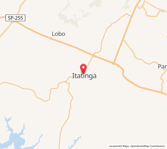 Map of Itatinga, São Paulo